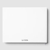 Minimalistisch | Kommentare zu Ferienwohnungen Gästebuch (Rückseite)