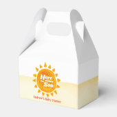 Minimalistisch kommt die Babydusche von Son Boho Geschenkschachtel (Rückseite)