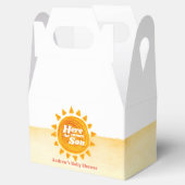 Minimalistisch kommt die Babydusche von Son Boho Geschenkschachtel (Geöffnet)