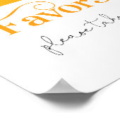 Minimalistisch kommt hier der Sonnengefallen Poster (Ecke)