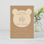 Minimalistisch können wir Babydusche frühzeitig ab Einladung (Stehend Vorderseite)