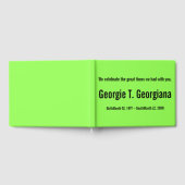 Minimalistisch & konservativ Begräbnisbuch Gästebuch (Voll)