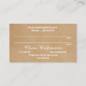 Minimalistisch Kraft Modern Loyalty-Referenz-Karte Empfehlungskarte (Rückseite)