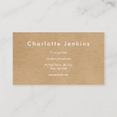 Minimalistisch Kraft Modernes Berufliches Foto Visitenkarte (Rückseite)