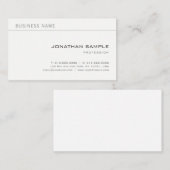 Minimalistisch kreativ Beruflich Moderner Schlicht Visitenkarte (Vorne/Hinten)