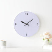 Minimalistisch. Lavendel. Große Wanduhr (Zuhause)