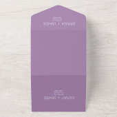 Minimalistisch Lavender Probe Dinner Hochzeit All In One Einladung (Außenbereich)