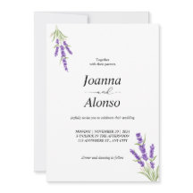 Minimalistisch Lavender Wedding Floral