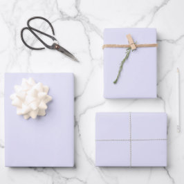 Minimalistisch leichter Lavendel nebelfest schlich Geschenkpapier Set