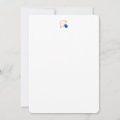 Minimalistisch Lemon Line Art - Moderne Zitrusfrüc Einladung (Rückseite)