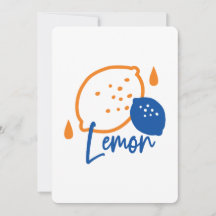 Minimalistisch Lemon Line Art - Moderne Zitrusfrüc