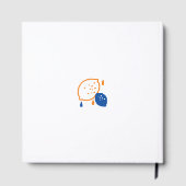 Minimalistisch Lemon Line Art - Moderne Zitrusfrüc Gästebuch (Rückseite)