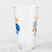 Minimalistisch Lemon Line Art - Moderne Zitrusfrüc Glas (Links)