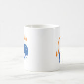 Minimalistisch Lemon Line Art - Moderne Zitrusfrüc Kaffeetasse (Mittel)