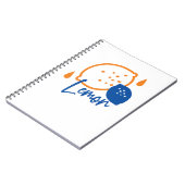 Minimalistisch Lemon Line Art - Moderne Zitrusfrüc Notizblock (Linke Seite)