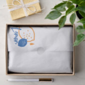 Minimalistisch Lemon Line Art - Moderne Zitrusfrüc Seidenpapier (Geschenk)