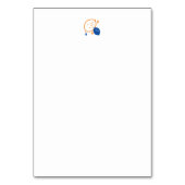 Minimalistisch Lemon Line Art - Moderne Zitrusfrüc Tischnummer (Rückseite)