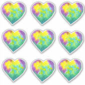 Minimalistisch Liebe du Regenbogen Valentinstag Aufkleber (Vorderseite)