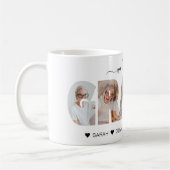 Minimalistisch Liebe Sie GRAMS FotoCollage Kaffeetasse (Links)
