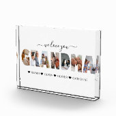 Minimalistisch Liebe Sie Oma FotoCollage Fotoblock (Rechts)