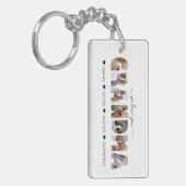 Minimalistisch Liebe Sie Oma FotoCollage Schlüsselanhänger (Vorderseite links)