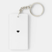 Minimalistisch Liebe Sie Oma FotoCollage Schlüsselanhänger (Rückseite)