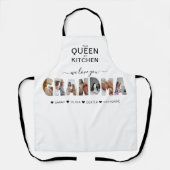 Minimalistisch Liebe Sie Oma FotoCollage Schürze (Vorderseite)