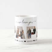 Minimalistisch Liebe Sie PAPA FotoCollage Kaffeetasse (Mittel)