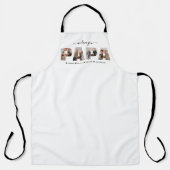Minimalistisch Liebe Sie PAPA FotoCollage Schürze (Vorderseite)