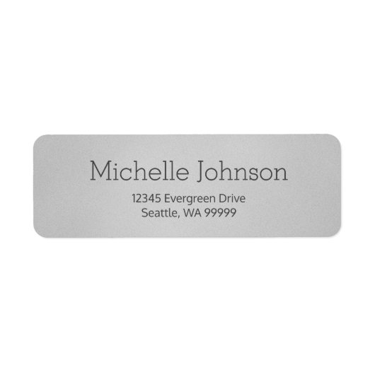 Minimalistisch-Light-Grainy-Rücksendeadresse (Vorne)