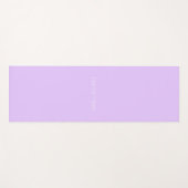 Minimalistisch-Light-individuelle Name-Monogramm m Yogamatte (Vorderseite (Horizontal))
