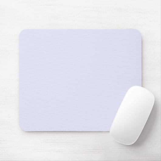 Minimalistisch Light Lilac Lila Schlichte Solid Co Mousepad (Mit Mouse)