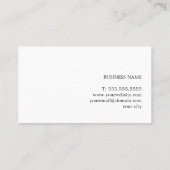 Minimalistisch Light Pastel Blue Consultant Visitenkarte (Rückseite)