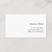 Minimalistisch Light Pastel Consultant-Visitenkart Visitenkarte (Rückseite)