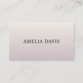 Minimalistisch Light Pastel Consultant-Visitenkart Visitenkarte (Vorderseite)