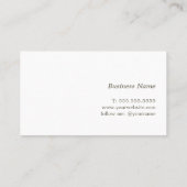 Minimalistisch Light Pastel Consultant Visitenkarte (Rückseite)