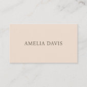 Minimalistisch Light Pastel Consultant Visitenkarte (Vorderseite)