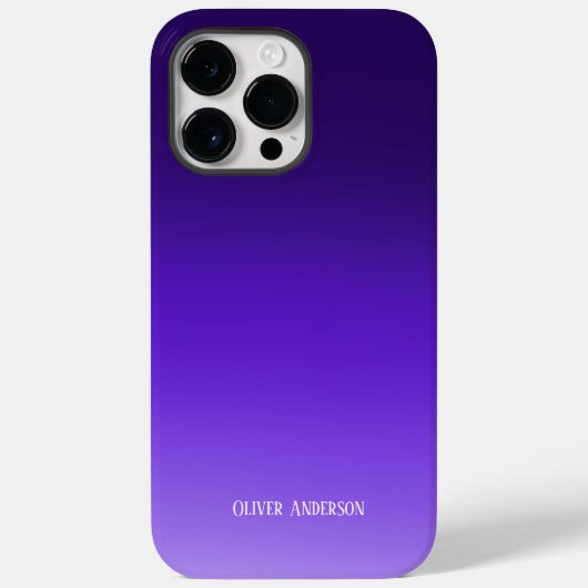 Minimalistisch Lila Case-Mate iPhone Hülle (Rückseite)