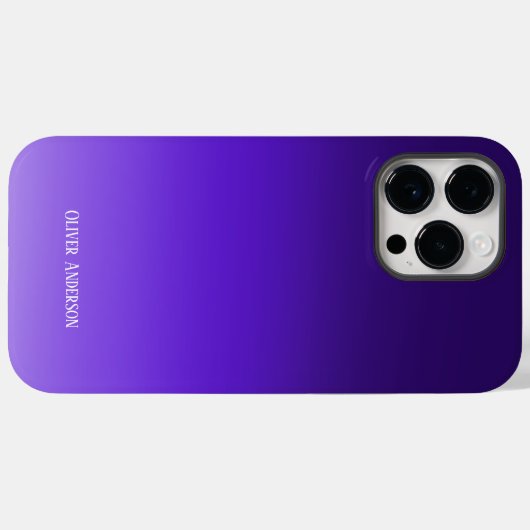 Minimalistisch Lila Case-Mate iPhone Hülle (Rückseite (Horizontal))