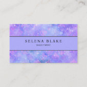 Minimalistisch Lila | Leicht und Berufliche Ästhet Visitenkarte (Vorderseite)