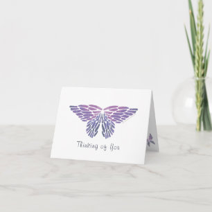 Minimalistisch Lila Ombre Wassercolor Butterfly