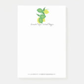 Minimalistisch Limon und Lemon Limoncillo Post-it Klebezettel (Vorderseite)