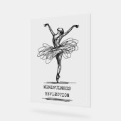 Minimalistisch Line Art Ballerina Tanz Design Acrylschild (Winkel)
