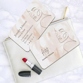 Minimalistisch Line Art Esthetier Visitenkarte