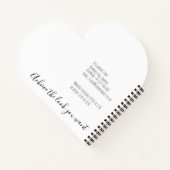 Minimalistisch Line Art Long Wavy Natural Hair Sty Notizblock (Rückseite)