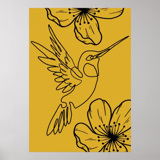 Minimalistisch Line Art Poster (Vorne)