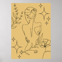 Minimalistisch Line Art Poster