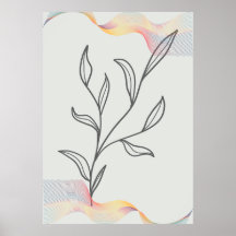 Minimalistisch Line Art Poster