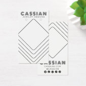 Minimalistisch Lines Cool Earring Juwelier Display (Schreibtisch)