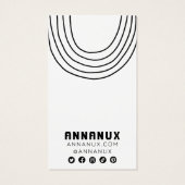 Minimalistisch Lines Cool Earring Juwelier Display (Rückseite)